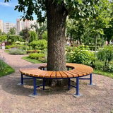 Паркова лавка кругла &laquo;Радіус&raquo; (без спинки, навколо дерева) 45757 фото