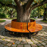 Паркова кругова лавка &laquo;Роялта Преміум&raquo;&lrm; 2.5 м 37384 фото