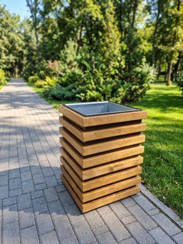 Вуличний смітник &laquo;Зебра&raquo; без попільнички 43637 фото
