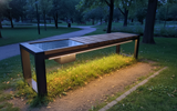 Паркова лавка зі сонячною панелью 36373 фото